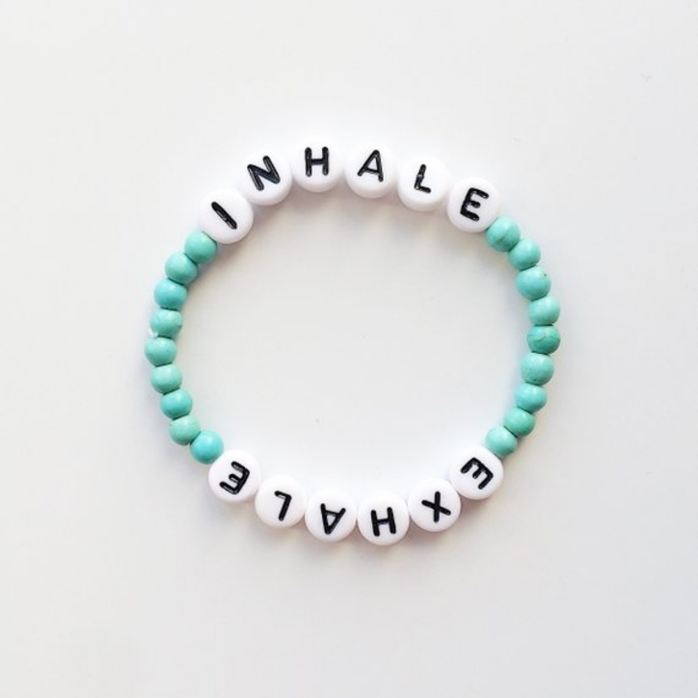 Handmade INHALE EXHALE Bracelet